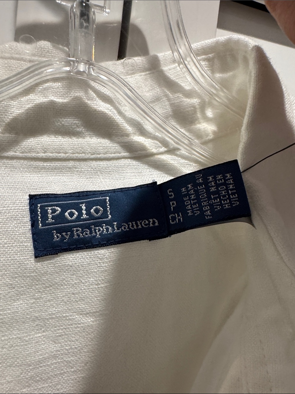 Polo by Ralph Lauren Linen White Button-Front Belted Shirt Dress with Pockets. - Picture 6 of 12
